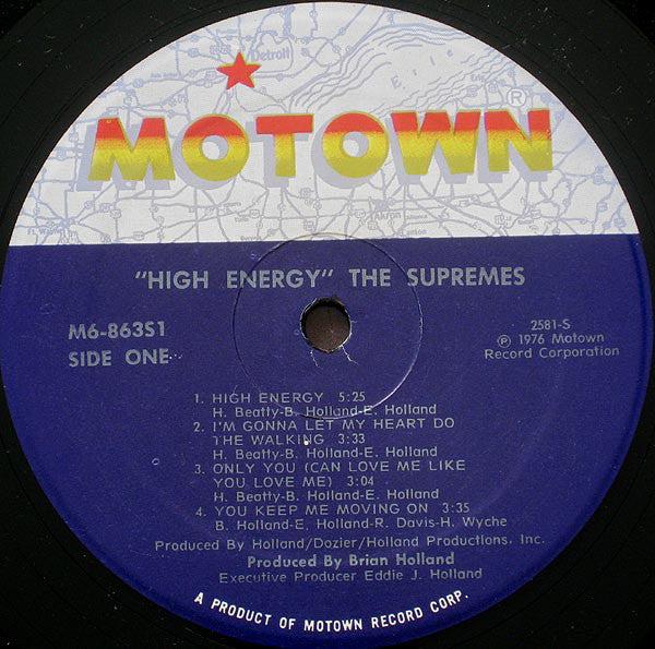 The Supremes - High Energy (LP, Album, Mon)