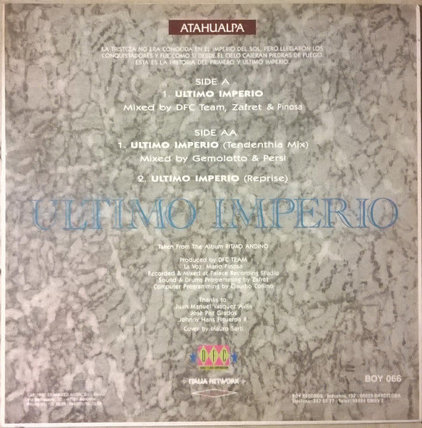 Atahualpa : Ultimo Imperio (12")