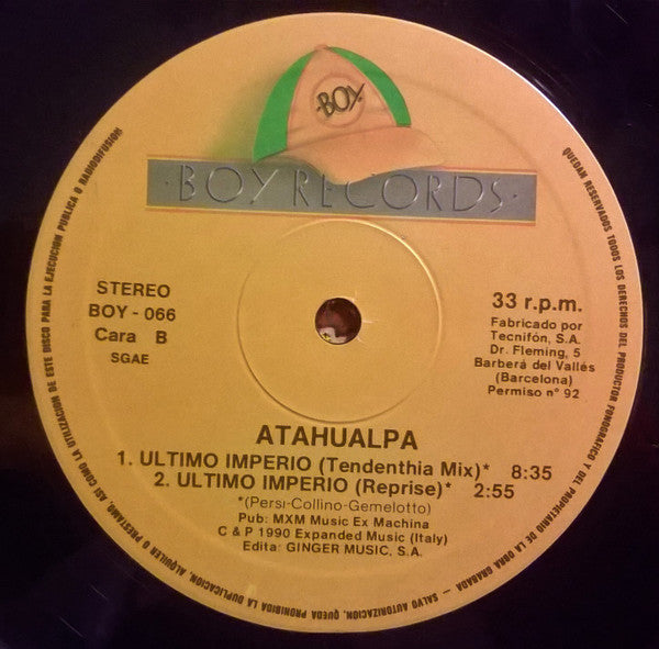 Atahualpa : Ultimo Imperio (12")