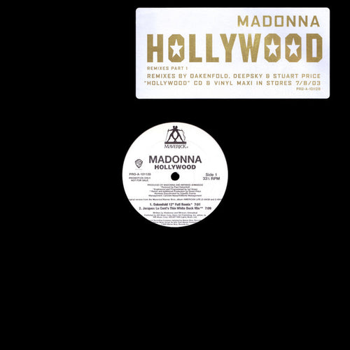 Madonna : Hollywood (Remixes Part 1) (12", Promo)