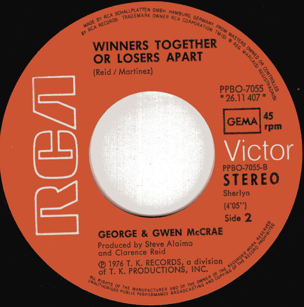 George McCrae & Gwen McCrae : Let's Dance Dance Dance (7", Single)