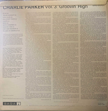 Charlie Parker : Vol 3 Groovin' High (LP, Comp)