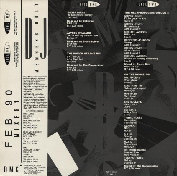Various - February 90 - Mixes 1 (12", P/Mixed)