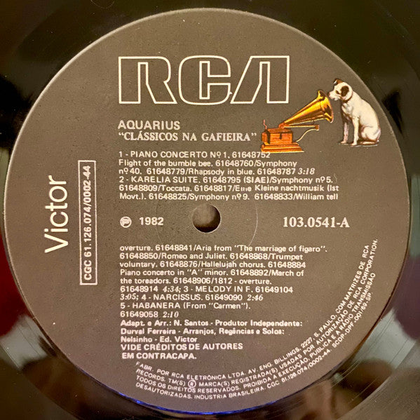 Aquarius  - Clássicos Na Gafieira (LP, Album)