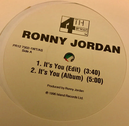 Ronny Jordan : It's You (12")