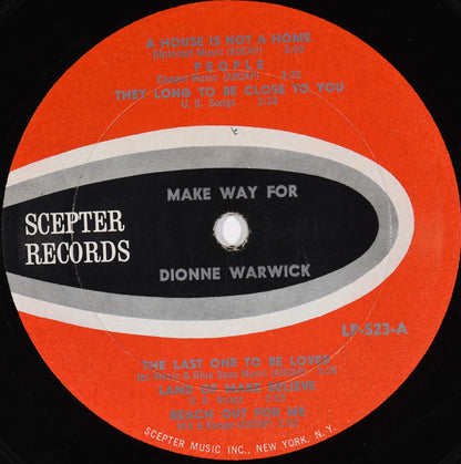 Dionne Warwick - Make Way For Dionne Warwick (LP, Album, Mono)
