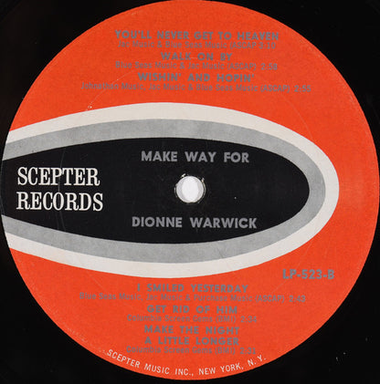 Dionne Warwick - Make Way For Dionne Warwick (LP, Album, Mono)