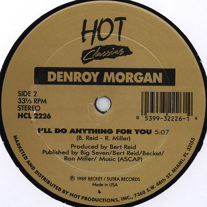 Indeep / Denroy Morgan : Last Night A DJ Saved My Life / I'll Do Anything For You (12", Gol)