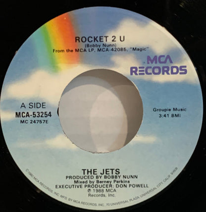 The Jets : Rocket 2 U (7", Single, Glo)