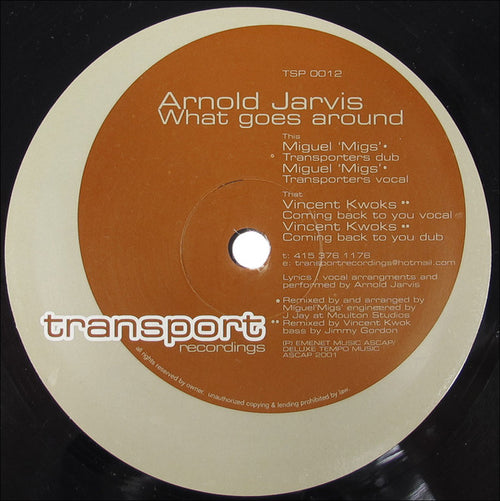 Arnold Jarvis : What Goes Around (12")