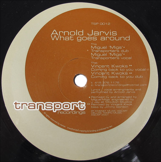 Arnold Jarvis : What Goes Around (12")