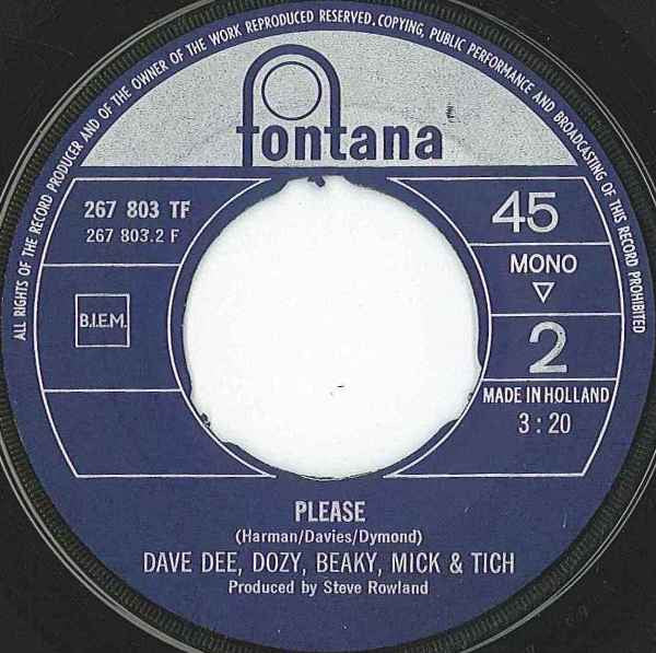 Dave Dee, Dozy, Beaky, Mick & Tich - The Legend Of Xanadu (7", Single, Mono)