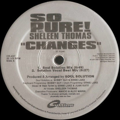 So Pure! Feat. Sheleen Thomas - Changes (12")