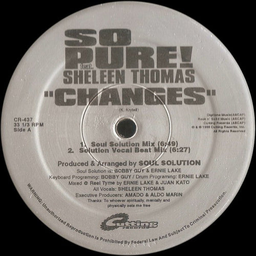 So Pure! Feat. Sheleen Thomas - Changes (12")