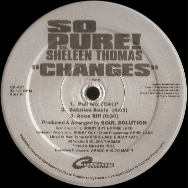 So Pure! Feat. Sheleen Thomas - Changes (12")