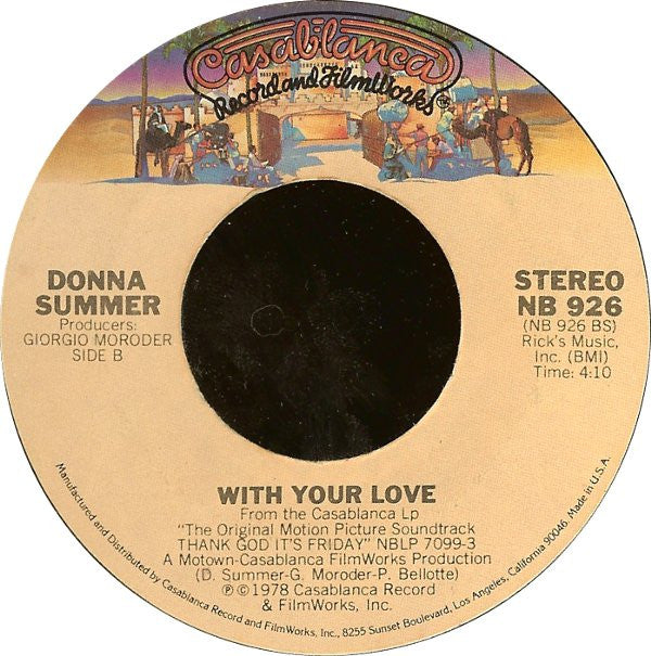 Donna Summer - Last Dance (7", Single, Styrene, Ter)