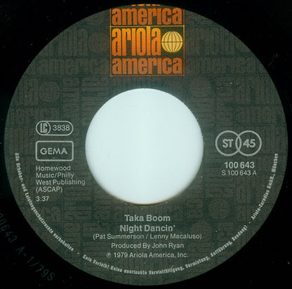 Taka Boom : Night Dancin' (7", Single)