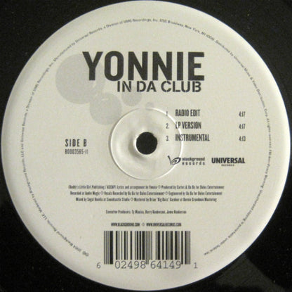 Yonnie : In Da Club (12")