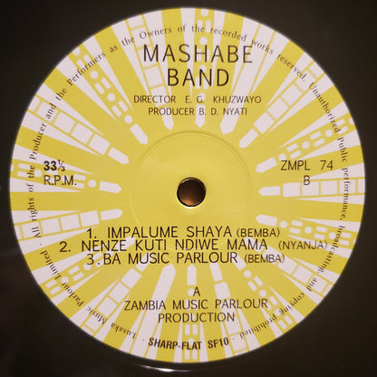 Mashabe Band : Mandela (LP, Album, Ltd, RE)