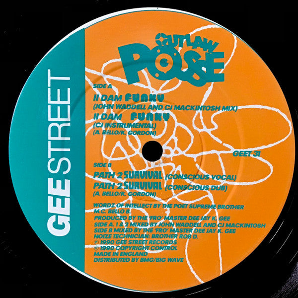 Outlaw Posse : II Dam Funky (12", Single)