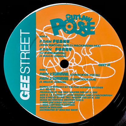 Outlaw Posse : II Dam Funky (12", Single)