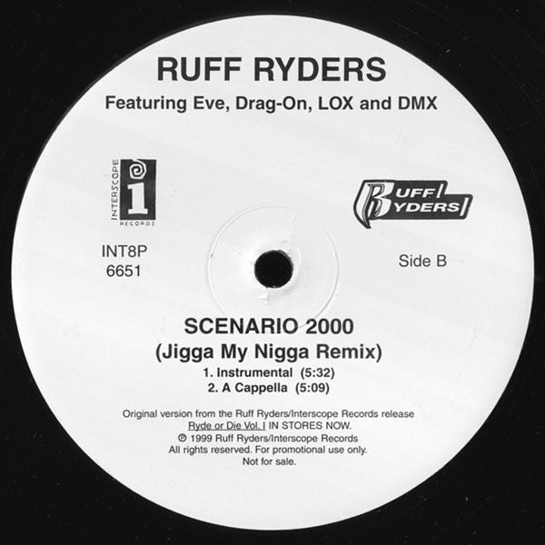 Ruff Ryders : Scenario 2000 (Jigga My Nigga Remix) (12", Promo)