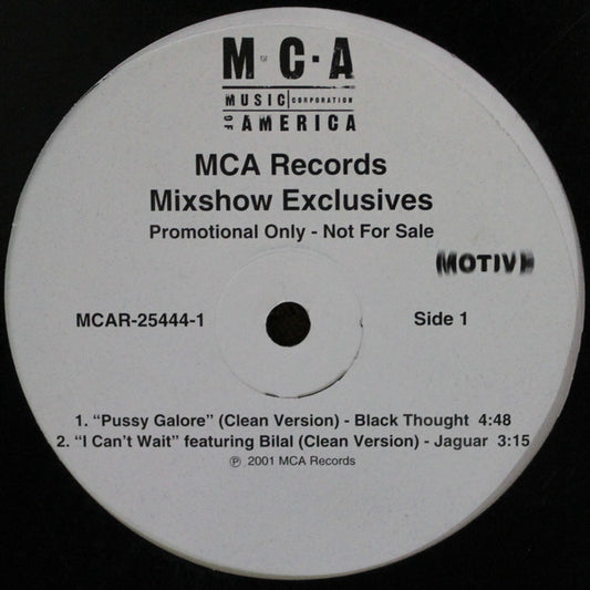 Various - MCA Records Mixshow Exclusives (12", Promo)