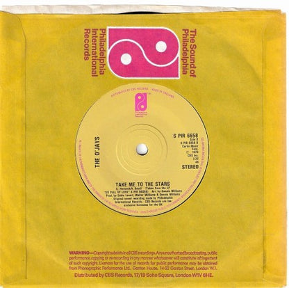 The O'Jays : Brandy (7", Single, Sol)