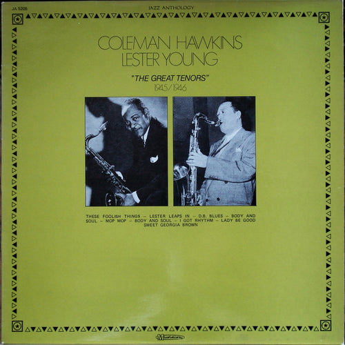 Coleman Hawkins / Lester Young - The Great Tenors 1945/1946 (LP, Comp)