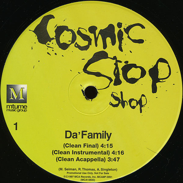 Cosmic Slop Shop - Da' Family (12", Promo)