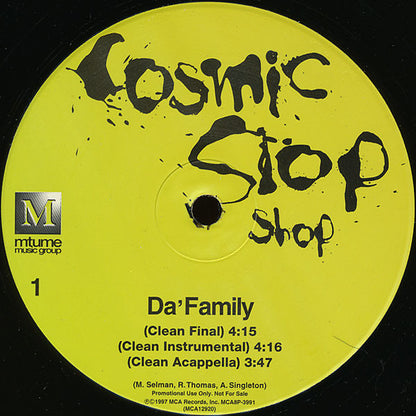 Cosmic Slop Shop - Da' Family (12", Promo)