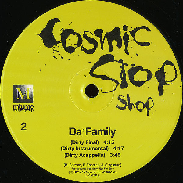 Cosmic Slop Shop - Da' Family (12", Promo)