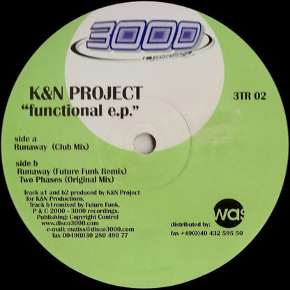 K & N Project : Functional E.P. (12", EP)