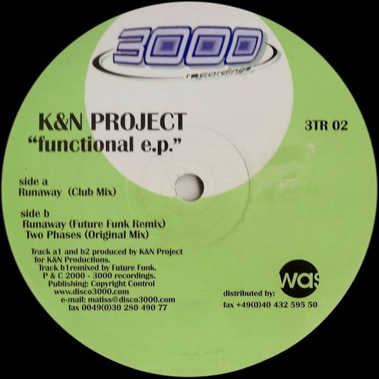 K & N Project : Functional E.P. (12", EP)