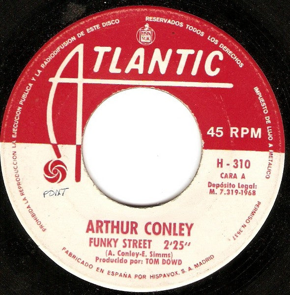 Arthur Conley - Funky Street / Ha! Ha! Ha! (7", Single)