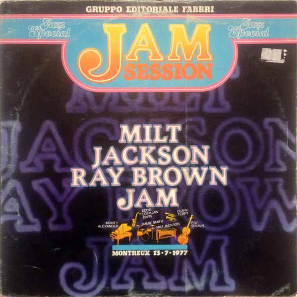Milt Jackson / Ray Brown : Milt Jackson Ray Brown‎ Jam (LP, Album)