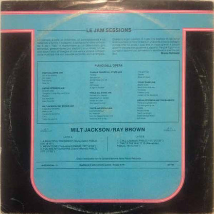Milt Jackson / Ray Brown : Milt Jackson Ray Brown‎ Jam (LP, Album)