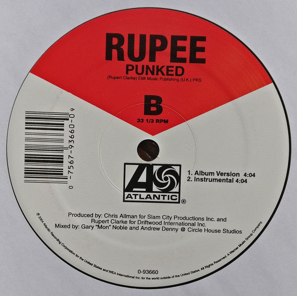 Rupee : Tempted To Touch (Reggaeton Remix) (12")