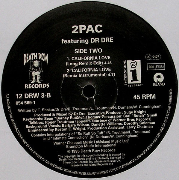 2Pac - California Love (12")