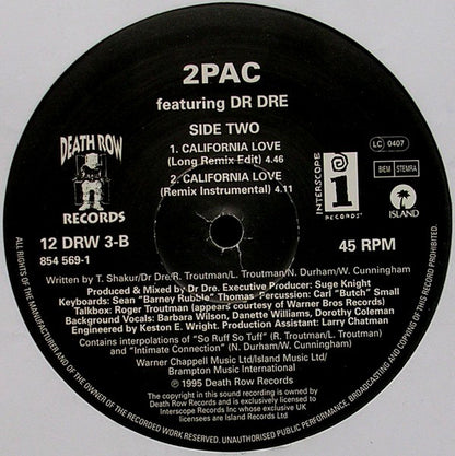 2Pac - California Love (12")