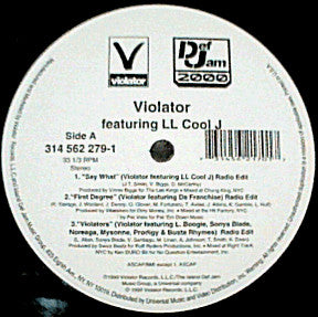 Violator (3) : Say What / First Degree / Violators (12")