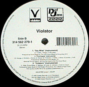 Violator (3) : Say What / First Degree / Violators (12")