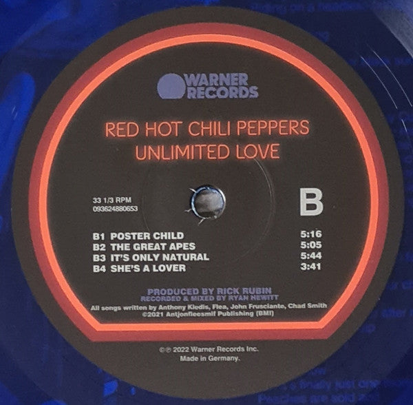 Red Hot Chili Peppers - Unlimited Love (2xLP, Album, Ltd, Blu)