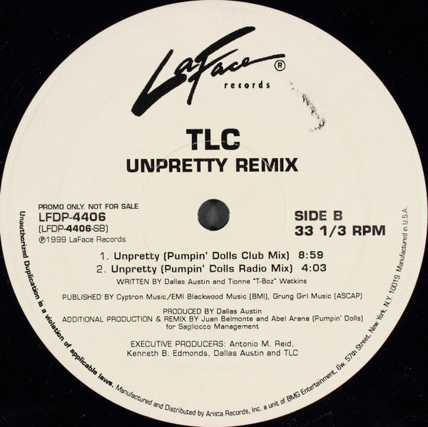 TLC - Unpretty Remix (12", Promo)