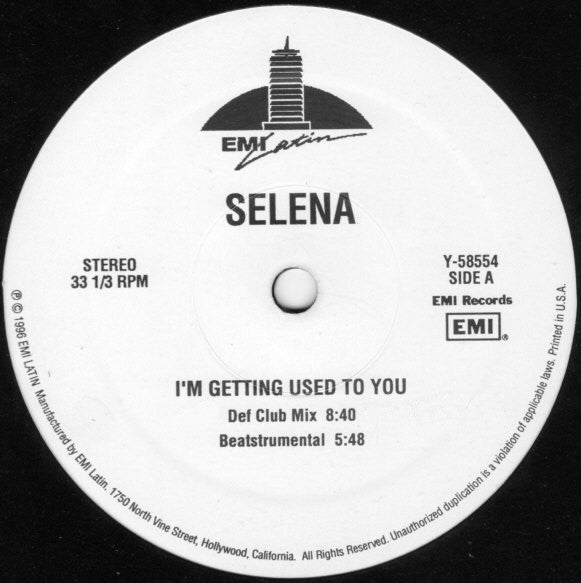 Selena - I'm Getting Used To You (12")