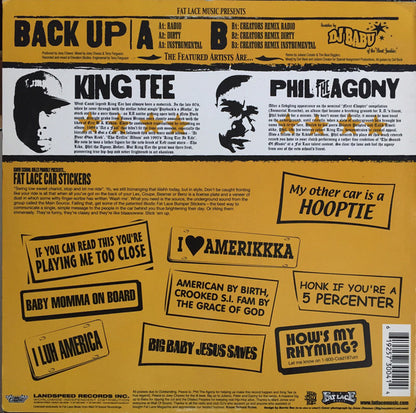 King Tee & Phil Da Agony : Back Up (12")