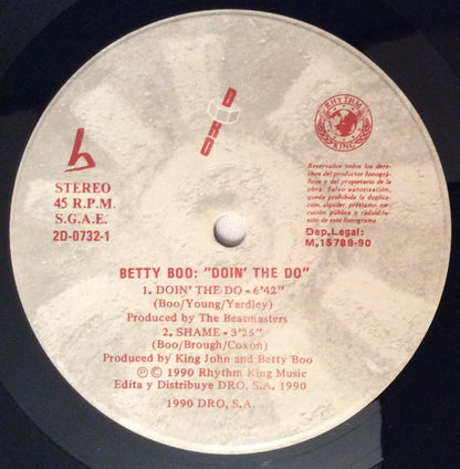 Betty Boo - Doin' The Do (12")