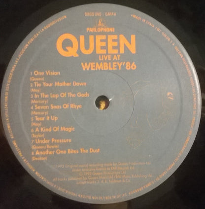 Queen : Live At Wembley '86 (2xLP, Album, Gat)
