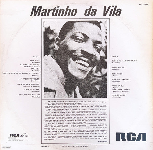 Martinho Da Vila - Martinho Da Vila (LP, Album, Mono, RE)
