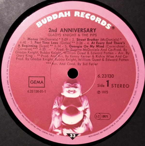 Gladys Knight And The Pips - 2nd Anniversary (LP, Album, RE)